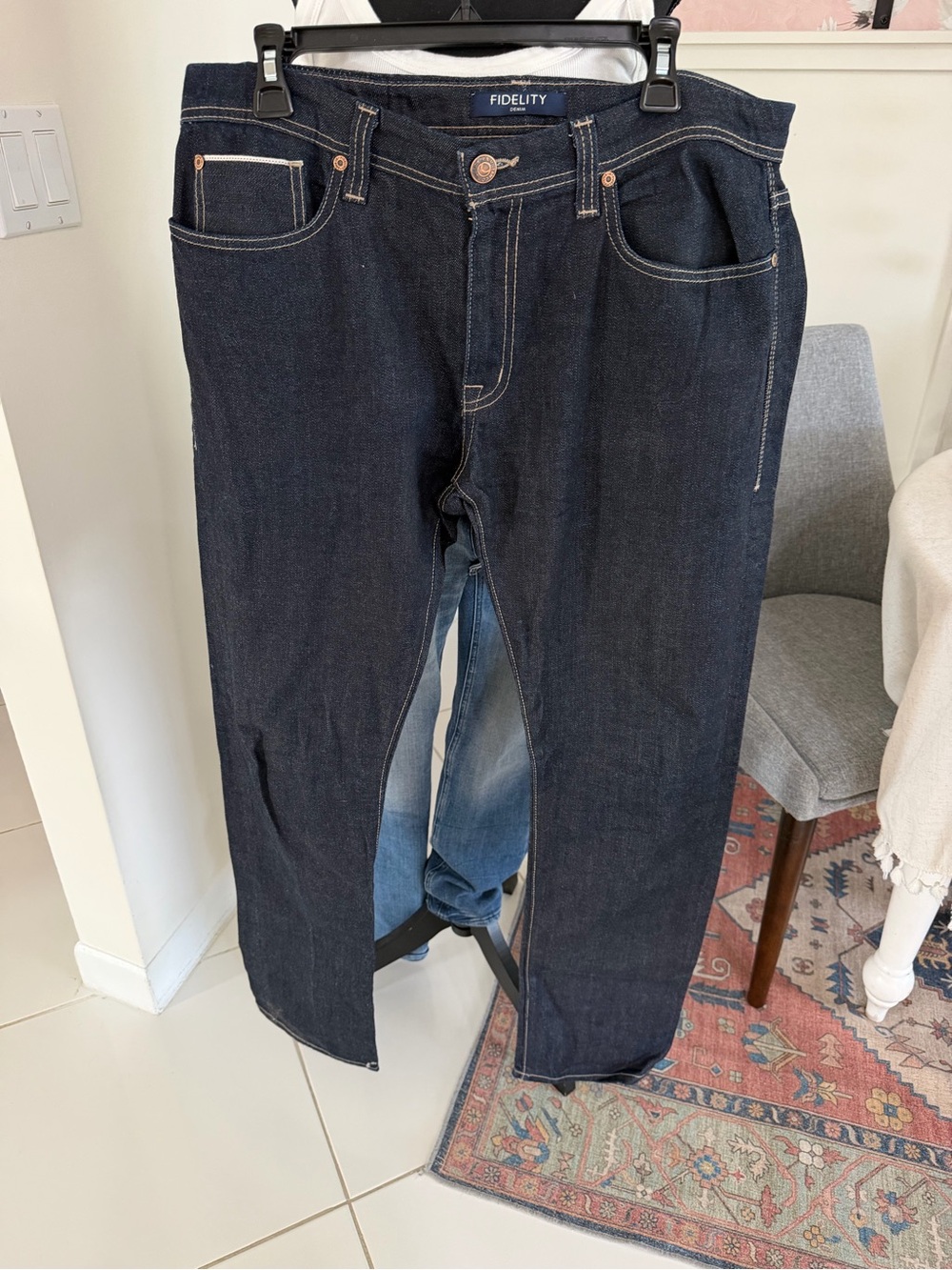 Fidelity Dark Denim SLIM JIM BUDOKAN RIGID Men’s 36x34 Slim straight